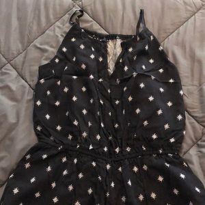 Black and white romper